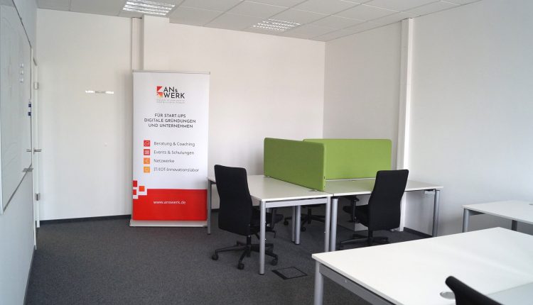 Räumlichkeiten des Digitalen Gründerzentrums im Posthof, Ansbach. Foto: Stadt Ansbach