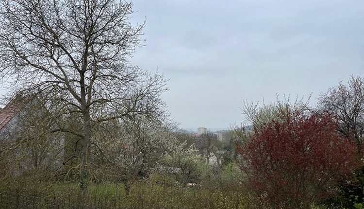 Aufzug der Front von Tief “Christian” über Ansbach am 30. April 2021. Foto: Goede