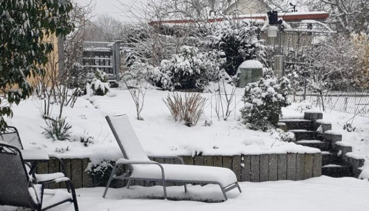 der 2. April 2022 an der Wetterstation in Schalkhausen, Foto © GOEDE