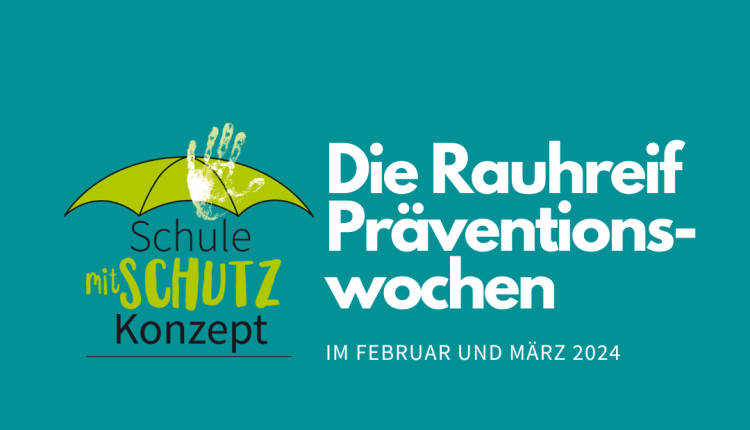 Titelbild der Reihe Präventionswochen mit dem Logo von Schule mit Schutzkonzept