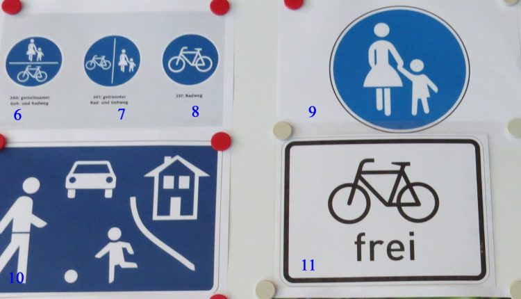 Fahrradverkehrszeichen